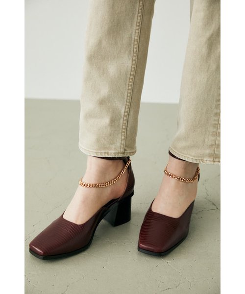 MOUSSY パンプス Sサイズ METAL ANKLE STRAP パンプス - 靴/シューズ