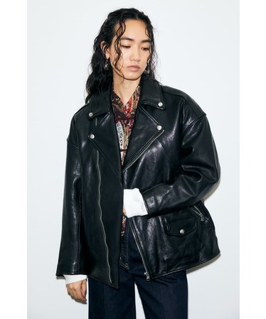 LEATHER RIDERS ジャケット | MOUSSY（マウジー）の通販 - &mall