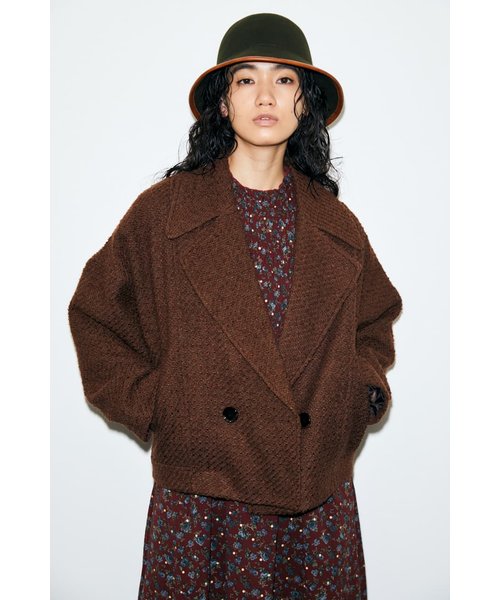 BIG COLLAR TWEED ジャケット | MOUSSY（マウジー）の通販 - &mall