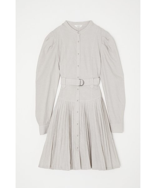 BELTED PLEATS MINI ドレス