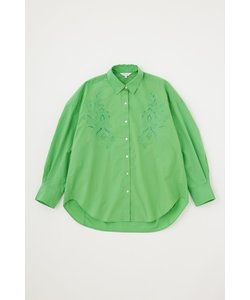 EMBROIDERY POPLIN LOOSE シャツ