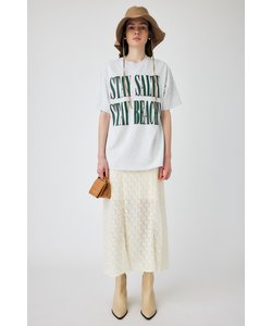 BICOLOR LARGE LETTER Tシャツ