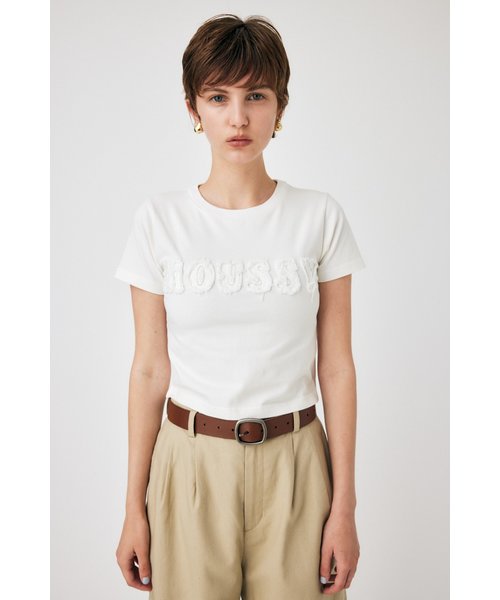 PATCH DENIM MOUSSY TINY Tシャツ | MOUSSY（マウジー）の通販 - &mall