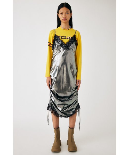 LACE SATIN SLIP ドレス | MOUSSY（マウジー）の通販 - &mall