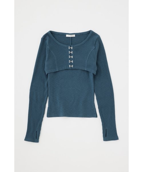 HOOK & EYE BOLERO トップス | MOUSSY（マウジー）の通販 - &mall