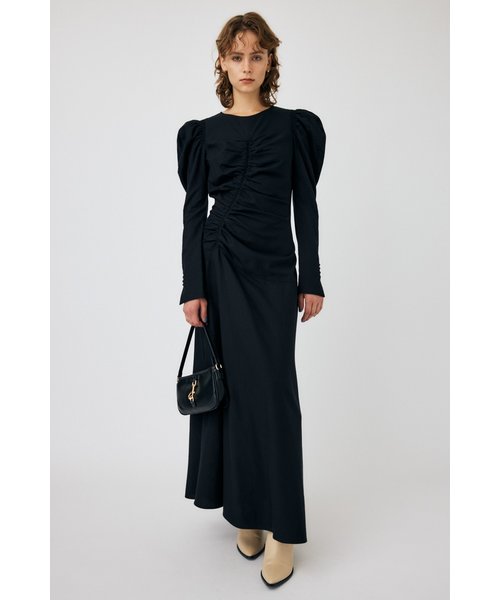 ASYMMETRIC GATHER LINE ドレス | MOUSSY（マウジー）の通販 - &mall