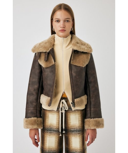 F/LEATHER A-2 FLIGHT ジャケット（その他アウター）｜MOUSSY