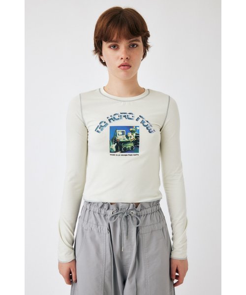 BE HERE NOW LS Tシャツ | MOUSSY（マウジー）の通販 - &mall