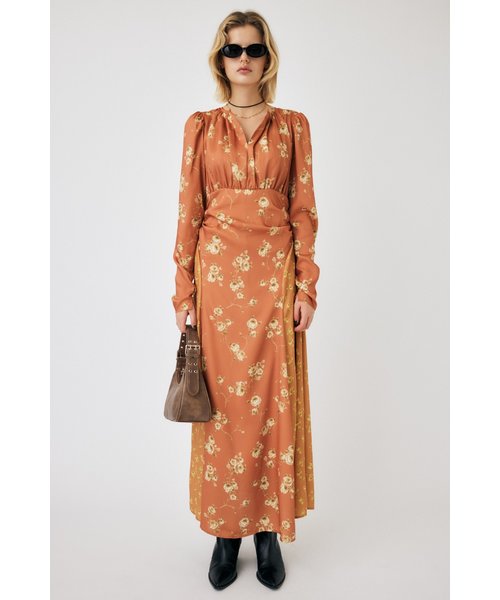 PANEL FLOWER ドレス | MOUSSY（マウジー）の通販 - &mall