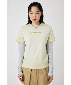 LAYERED LIKE EMBROIDERY LS Tシャツ