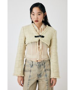 BELTED TWEED ボレロ