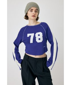 NUMBER BELL SLEEVE LS Tシャツ