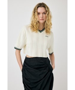 MOUSSY CROPPED KNIT Tシャツ