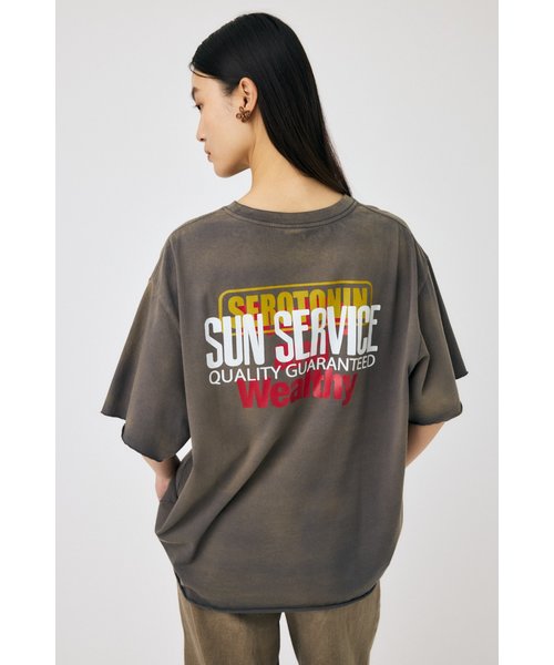 DAMAGED BACK LOGO Tシャツ