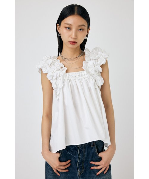 SHOULDER FRILLS トップス