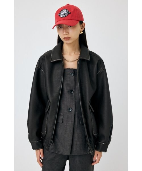 試着のみタグあり】Leather Cord Cap