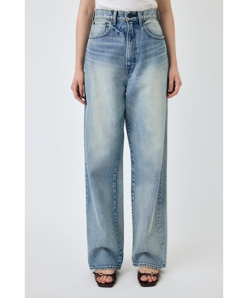 HW DAMAGE LOOSE STRAIGHT | MOUSSY（マウジー）の通販 - &mall