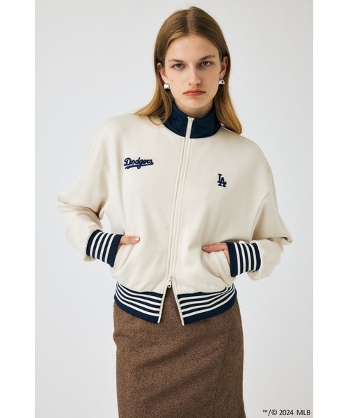 [完売品]MOUSSY MLB LINE TRACK ジャケット MLB LINE TRACK ジャケットオフホワイト