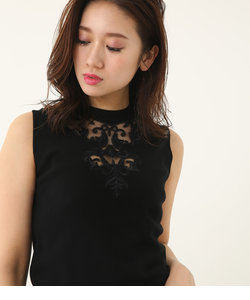 embroidery NC Knit TOP