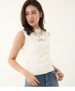 embroidery NC Knit TOP