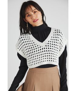 クロップドベストKnit TOP