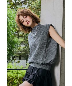 タックショルダーKnit TOP