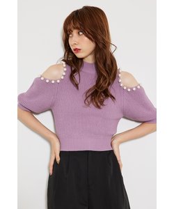 パールスリットパフKnit TOP