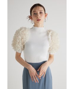 ショルダーフリルknit TOP