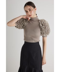 ショルダーフリルknit TOP