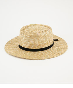 LONG BRIM STRAW HAT