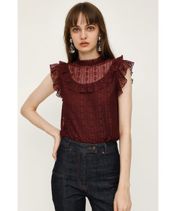 LACE FRILL N／S TOPS