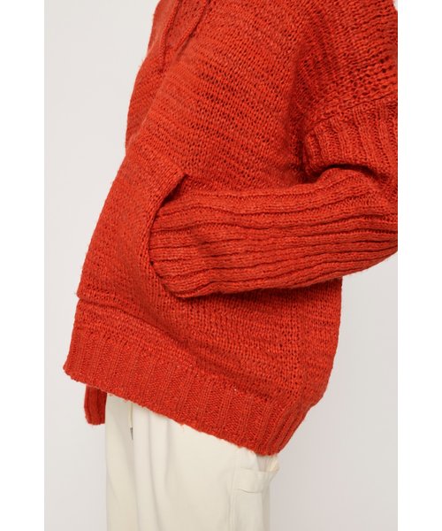 HOODED TUNIC KNIT トップス | SLY（スライ）の通販 - &mall