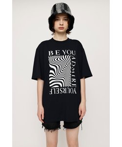 WAVY PRINT BOX Tシャツ