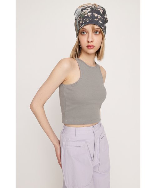 AME-SLEEVE CROP TANK