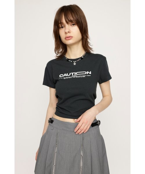 CAUTION LOGO COMPACT Tシャツ