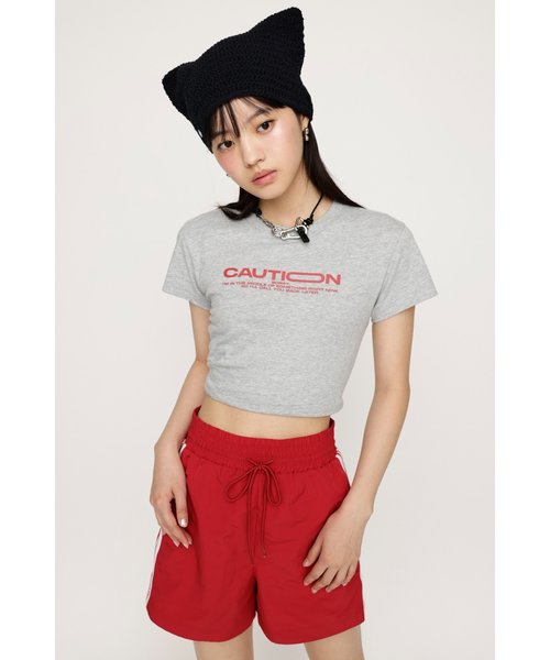 CAUTION LOGO COMPACT Tシャツ