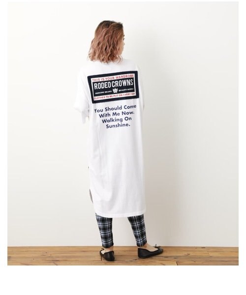 タグパッチワンピース Rodeo Crowns Rodeo Crowns Wide Bowl ロデオクラウンズ ロデオクラウンズワイドボウル の通販 Mall