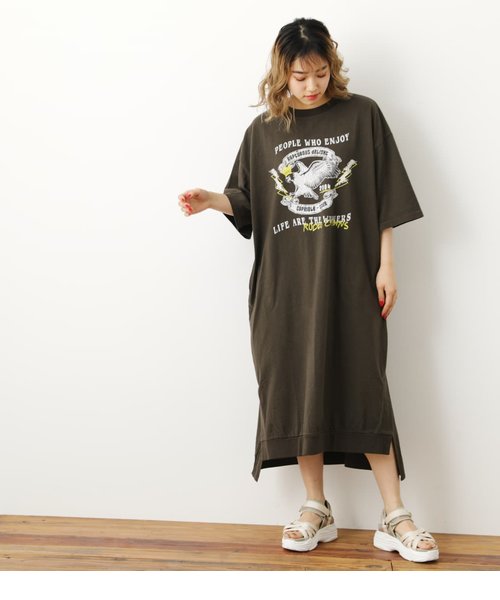 Tour Tシャツワンピース Rodeo Crowns Rodeo Crowns Wide Bowl ロデオクラウンズ ロデオクラウンズワイドボウル の通販 Mall