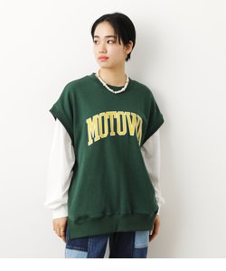 カレッジスウェットベストL／S Tシャツセット