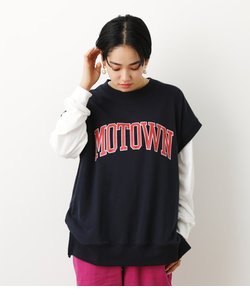 カレッジスウェットベストL／S Tシャツセット