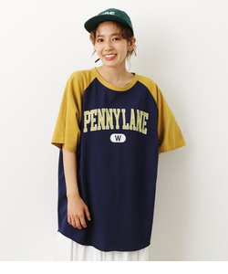 カレッジラグランTシャツ