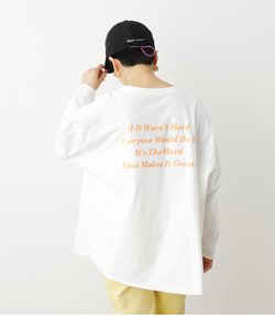 （WEB限定）メッセージワイドロングTシャツ