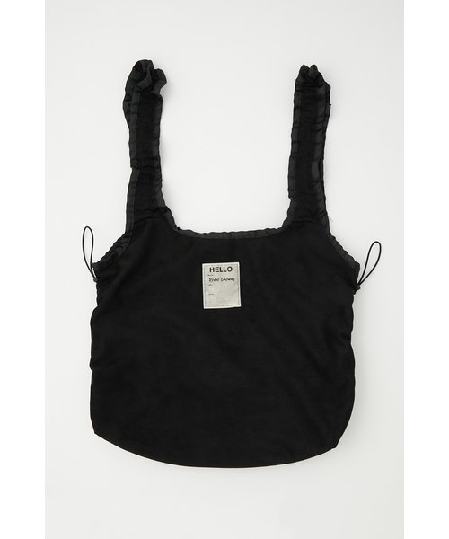 TEXTILE FRILL HANDLE TOTE