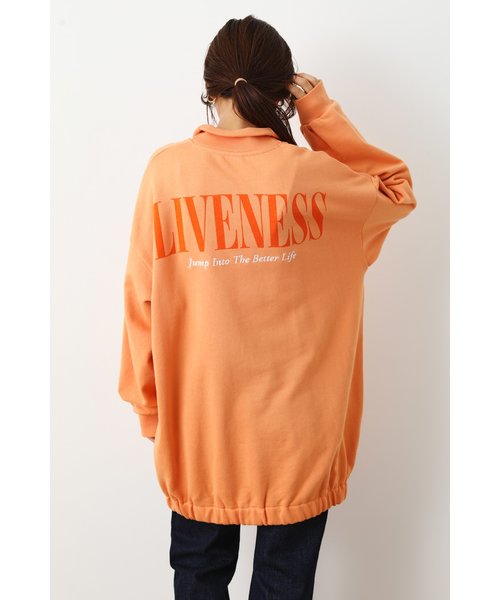 LIVENESS ハーフジップワンピース