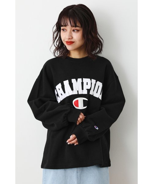 Champion ボリュームスリーブスウェット