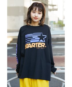 【UNISEX】STARTER ロゴ L／S Tシャツ