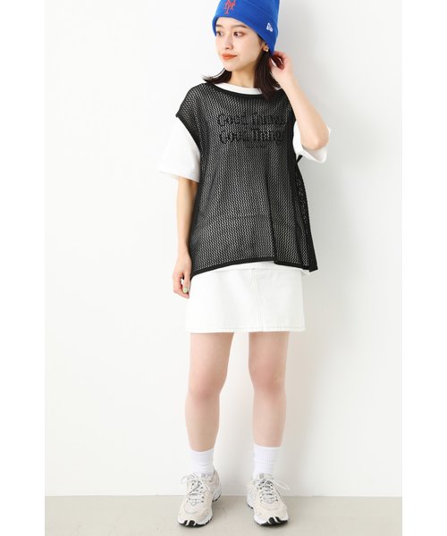 2WAYメッシュニットベスト&TシャツSET