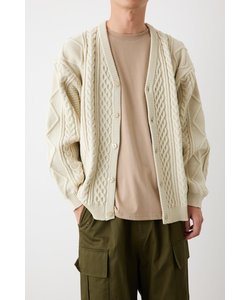 A-LIGHT KNIT ケーブルカーディガン