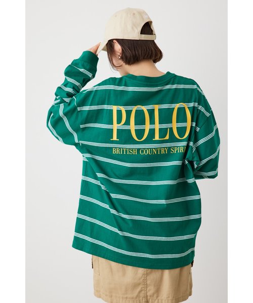 【UNISEX】POLO BCS ボーダーL／S Tシャツ