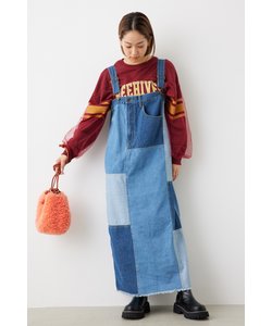 DENIM ドッキングジャンパースカート